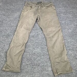 DU/ER N2X Relaxed Taper Pants Mens 32x30 Olive Green Performance Casual Trousers